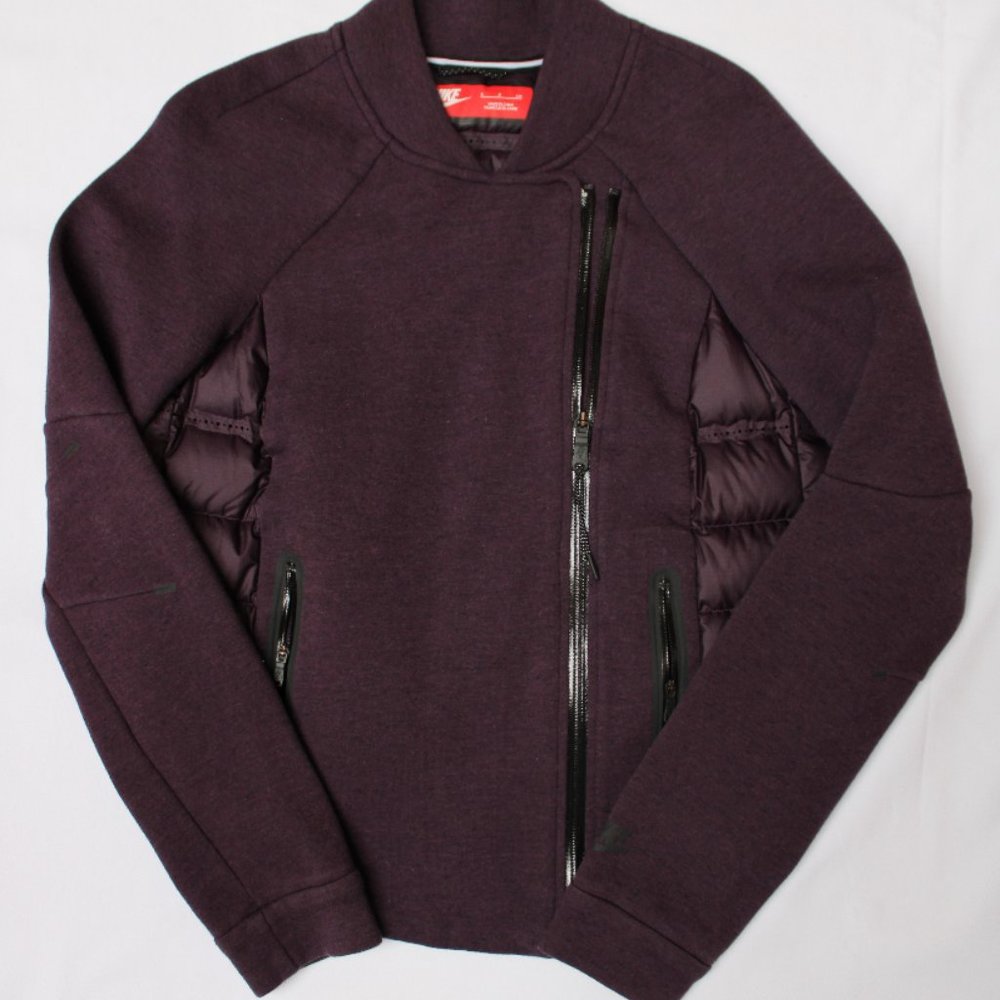 NIKE Deep Purple Tech Fleece Aeroloft Moto Women's
